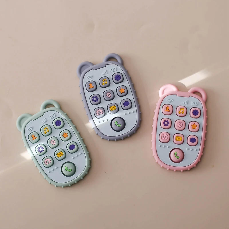 Baby Teether Gloves Kid Cartoon Bear Teething Silicone Dental Care Gums Anti-eating Hand Molar Stick BPA Free Baby Accessori