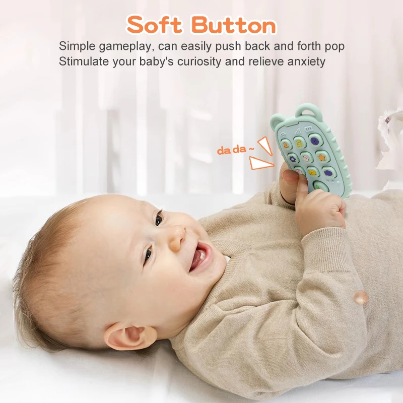 Baby Teether Gloves Kid Cartoon Bear Teething Silicone Dental Care Gums Anti-eating Hand Molar Stick BPA Free Baby Accessori