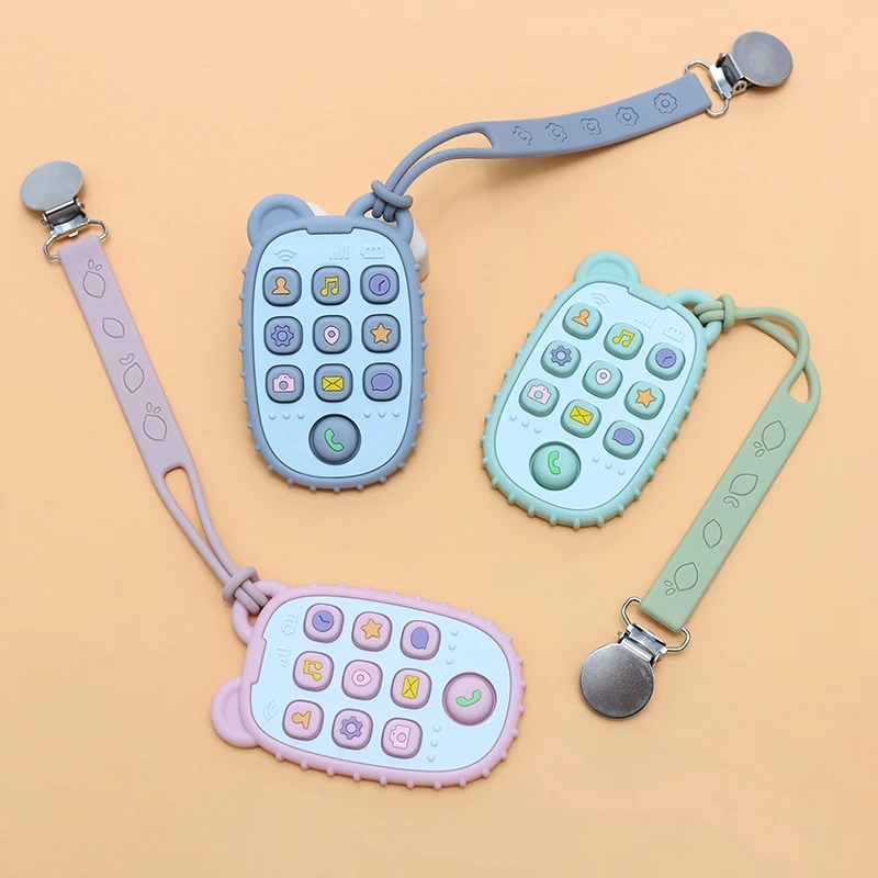 Baby Teether Gloves Kid Cartoon Bear Teething Silicone Dental Care Gums Anti-eating Hand Molar Stick BPA Free Baby Accessori