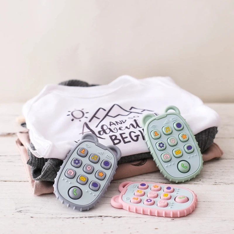 Baby Teether Gloves Kid Cartoon Bear Teething Silicone Dental Care Gums Anti-eating Hand Molar Stick BPA Free Baby Accessori