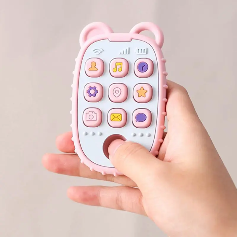 Baby Teether Gloves Kid Cartoon Bear Teething Silicone Dental Care Gums Anti-eating Hand Molar Stick BPA Free Baby Accessori