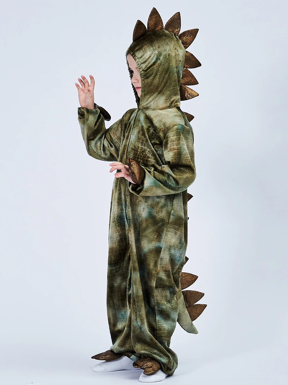 2-8Y Toddler Kids Child Dinosaur T-Rex Costume Cosplay for Boys Halloween Purim Party Disfraz Fantasia Dress Up Hoodie Jumpsuit