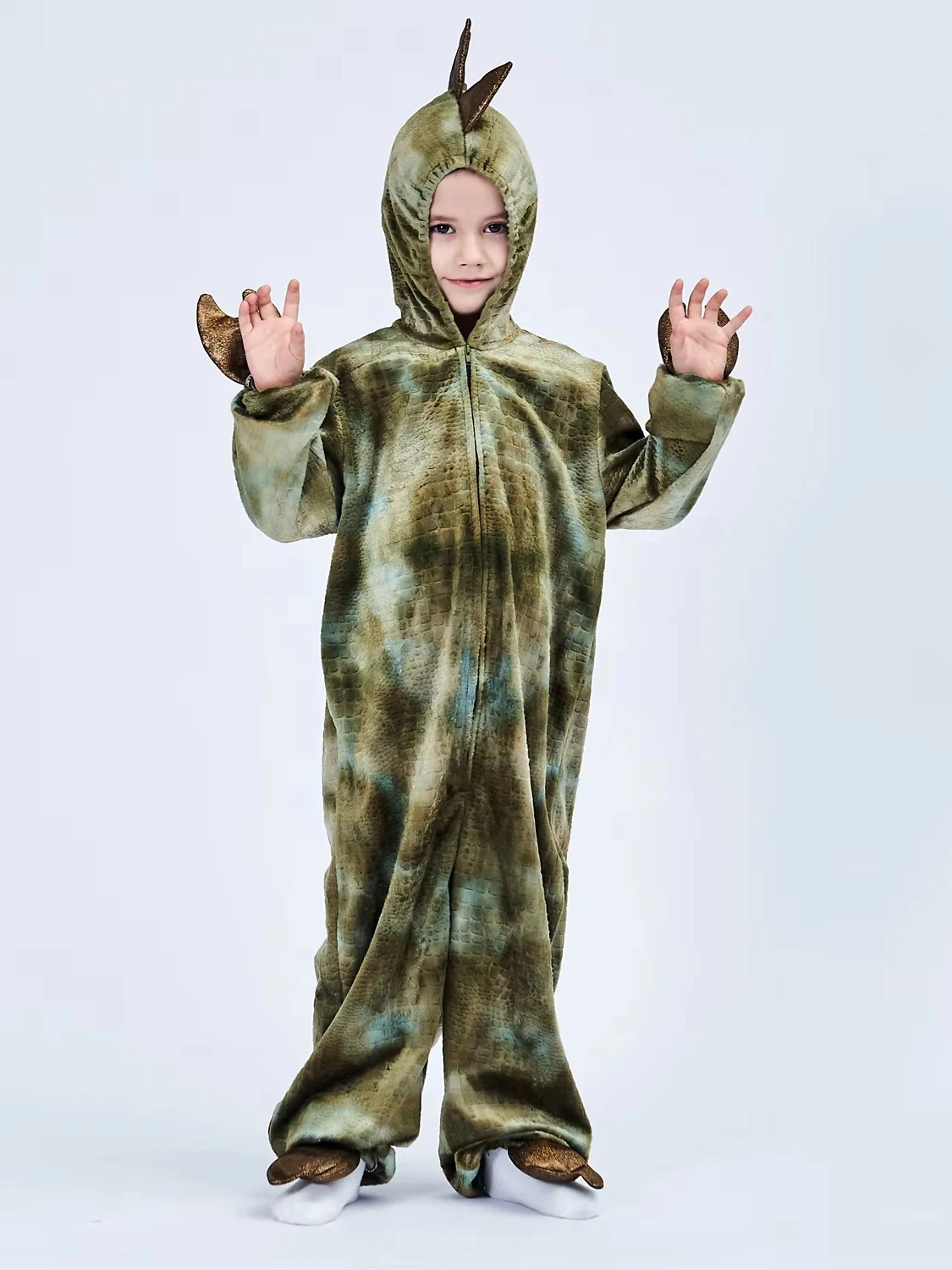 2-8Y Toddler Kids Child Dinosaur T-Rex Costume Cosplay for Boys Halloween Purim Party Disfraz Fantasia Dress Up Hoodie Jumpsuit