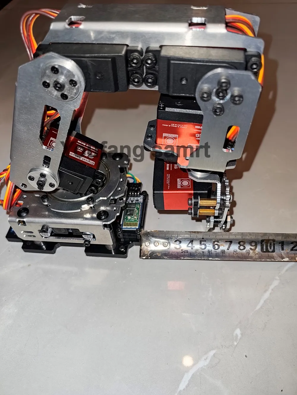 6 DOF Robotic Arm with Claw Clamp Gripper Kit Compatible 20Kg Servo for Arduino Robot DIY Kit Android App Programmable Robot Arm