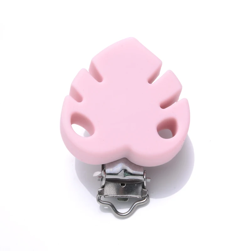 1Pcs Silicone Leaves Pacifier Clips Baby Teethers Food Grade Silicone Beads For Feeding Pacifier Chain Making BPA Free