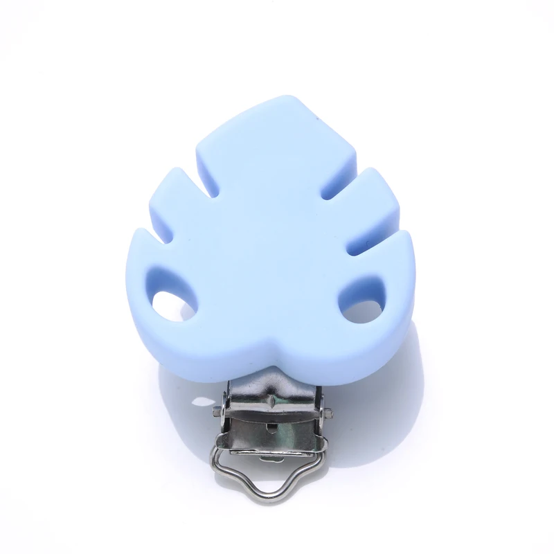 1Pcs Silicone Leaves Pacifier Clips Baby Teethers Food Grade Silicone Beads For Feeding Pacifier Chain Making BPA Free