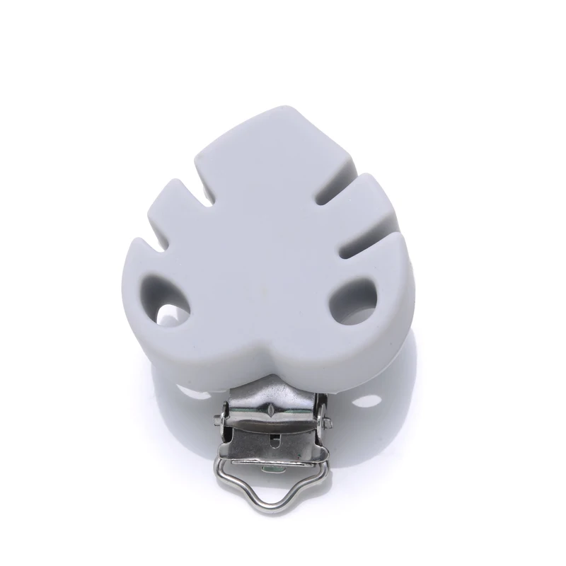 1Pcs Silicone Leaves Pacifier Clips Baby Teethers Food Grade Silicone Beads For Feeding Pacifier Chain Making BPA Free