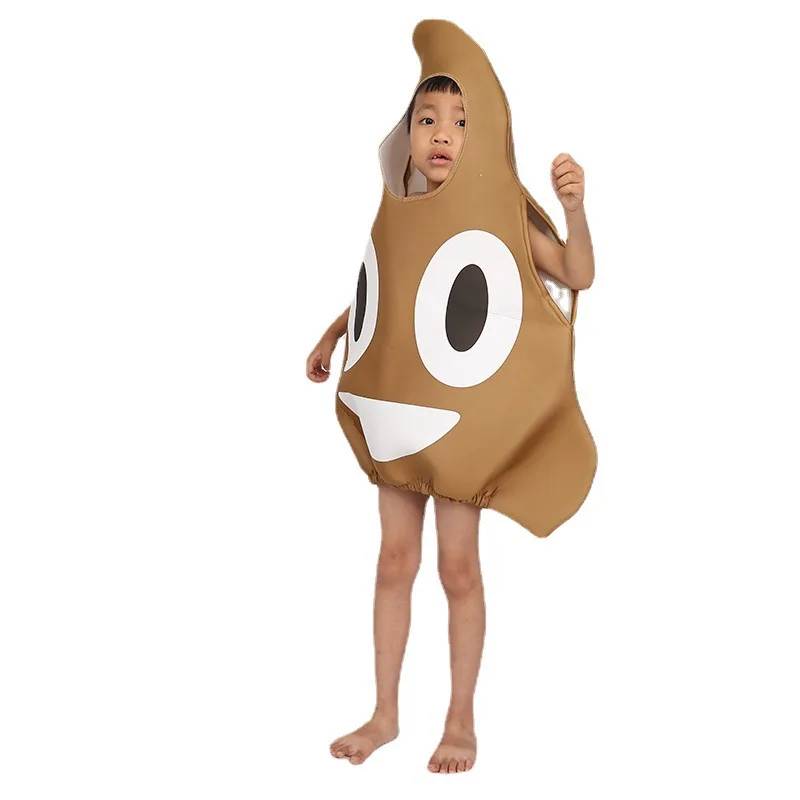 Kids Funny Party Halloween Costume Poop Stool Costume Stool Kids Cosplay Carnival Costume Stage Performance Outfi