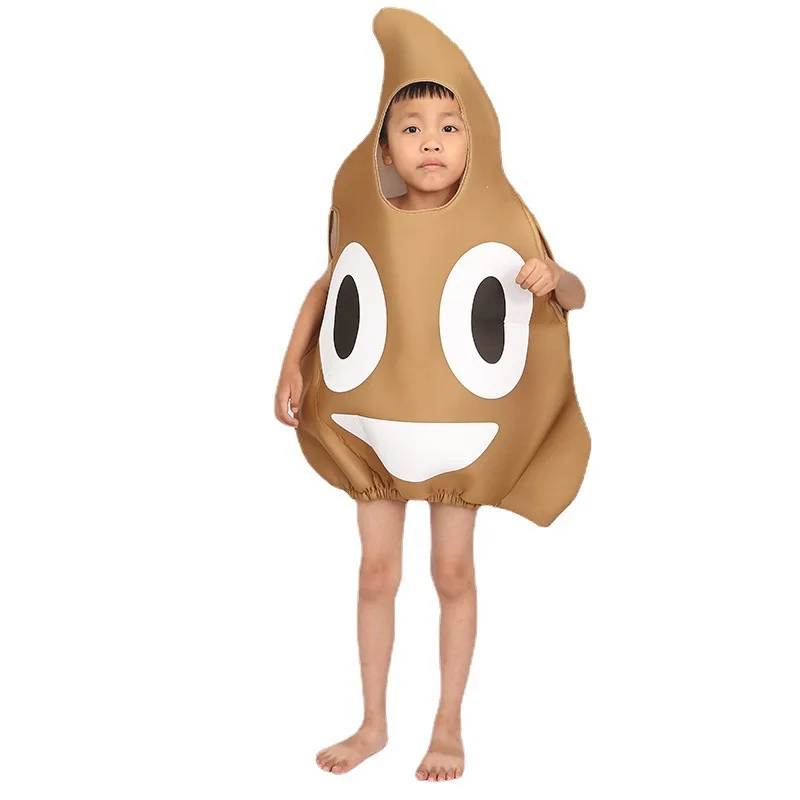 Kids Funny Party Halloween Costume Poop Stool Costume Stool Kids Cosplay Carnival Costume Stage Performance Outfi