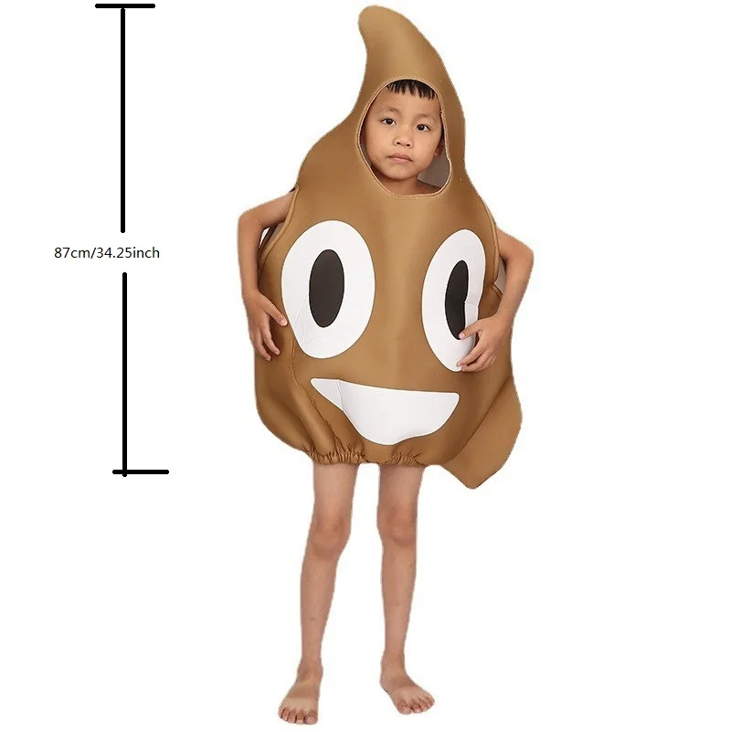 Kids Funny Party Halloween Costume Poop Stool Costume Stool Kids Cosplay Carnival Costume Stage Performance Outfi