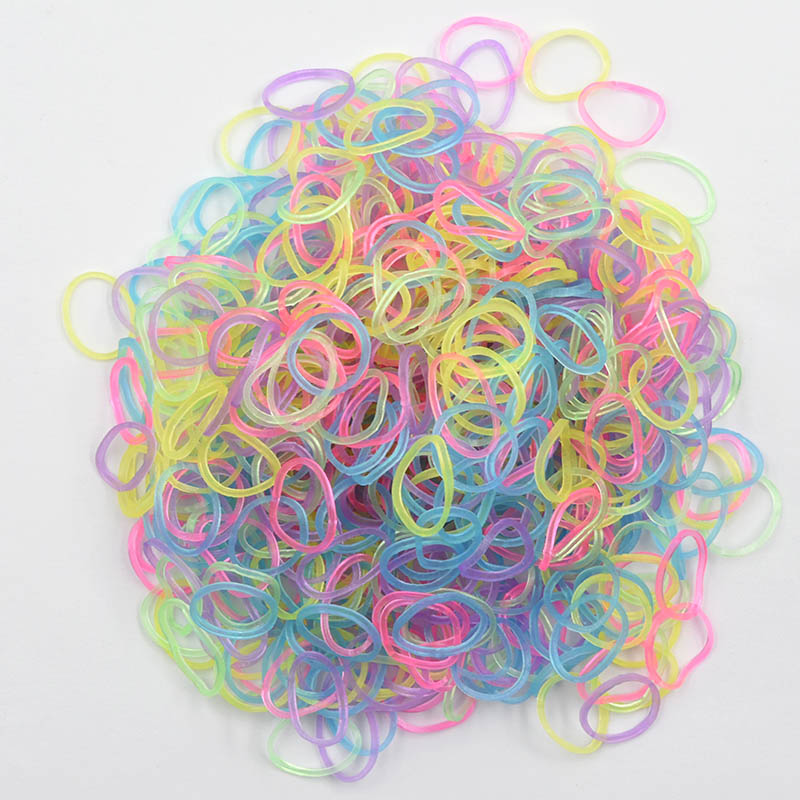 600Pcs Refill New Loom Rubber Bands Bracelet for Kids Hair Rubber Loom Bands Make Woven Colorful Necklace DIY Toy Children Gift