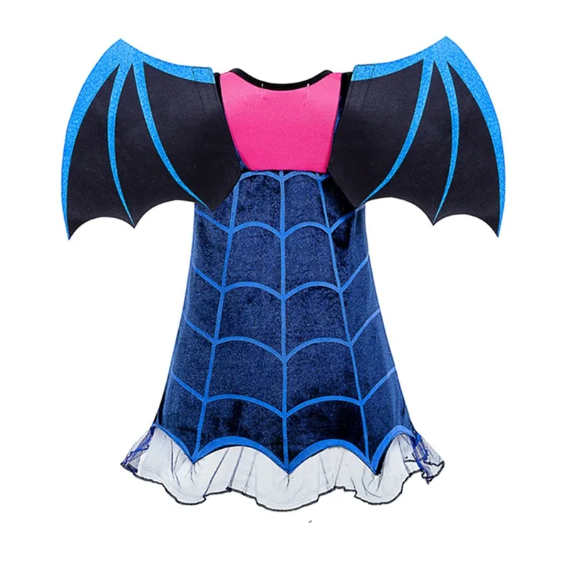 Vampire Cosplay Dress Girl Kids Princess Charms Dress Up Christmas Halloween Costume Children Carnival Party
