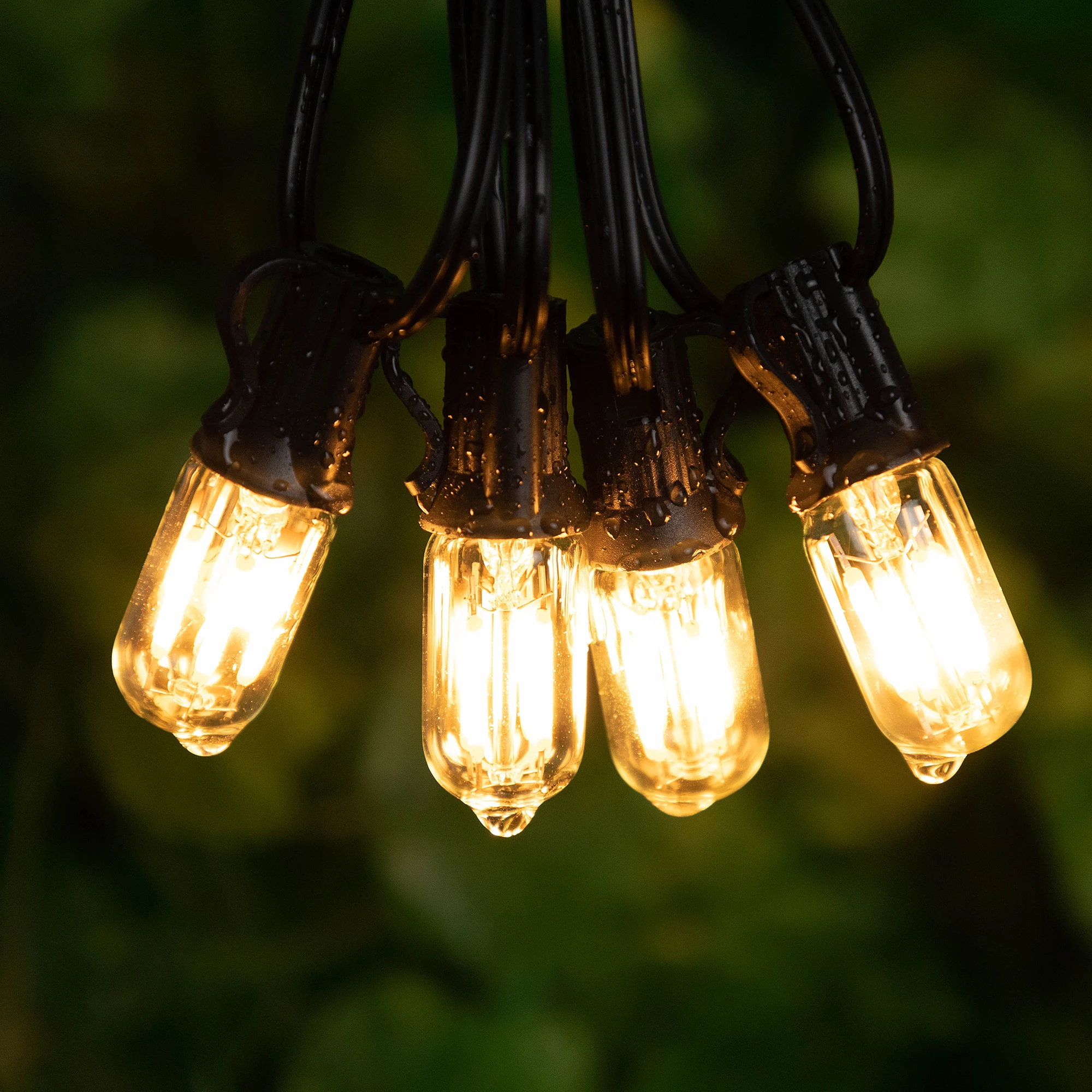 65FT Waterproof String Light IP45 Connectable Led Replacement Bulb T20 2W E12 Base EU Plug US Plug Outdoor Garden Garland Lights