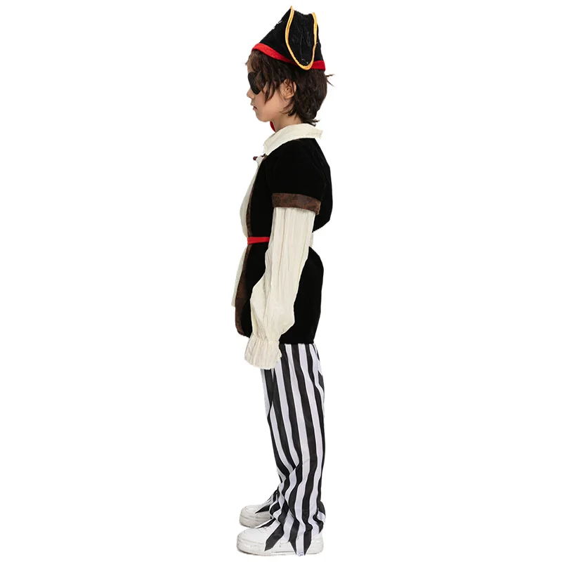 Children's Halloween Pirate Costumes for Boys Kids Children Pirate Costume Fantasia Infantil Cosplay Clothing