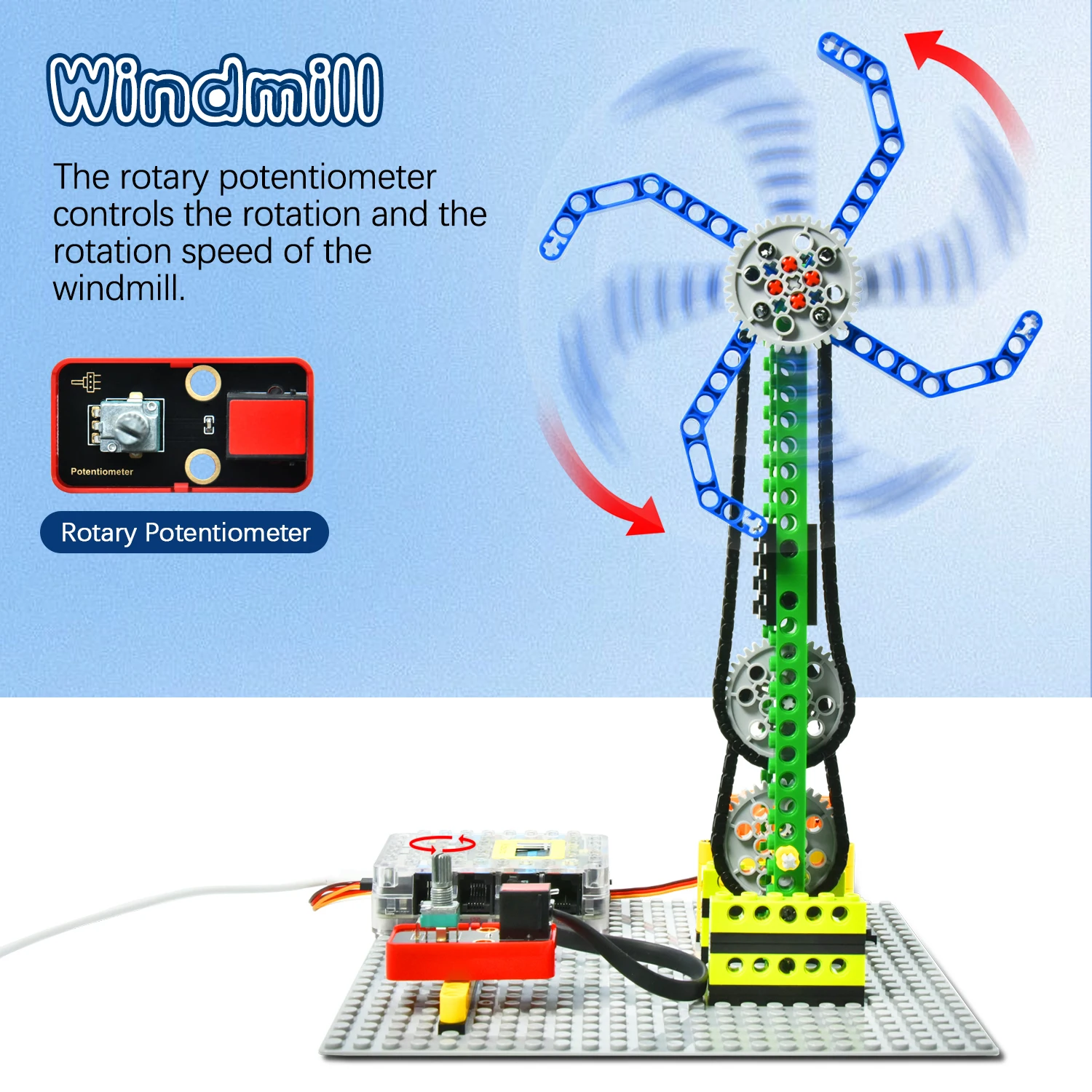 Kidsbits Smart Engineering Kit for Arduino Compatible With Lego Series Support Scratch Programming Study DIY Electronic Pack