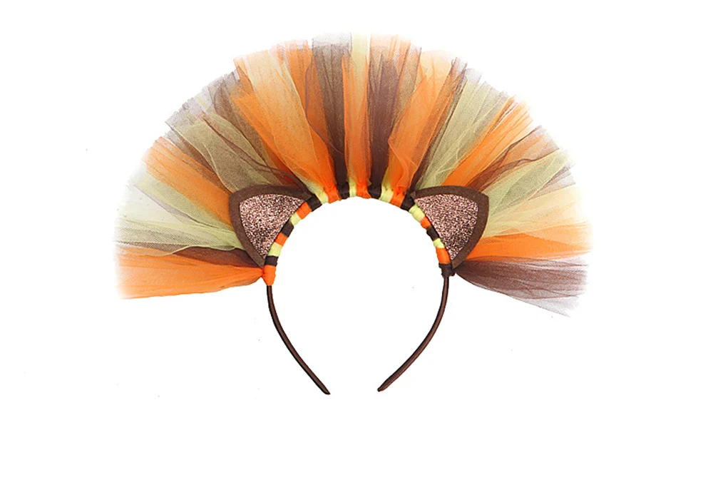Jungle King Lion Halloween Costumes for Girls Kids Animal Fancy Tutu Dress Children Cosplay Outfit for Birthday Carnival Party