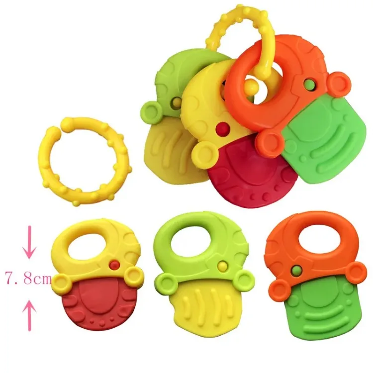 Silicone Teethers for Baby Things Newborn Chews Food Grade Teethers Training Bed Toy Baby fruit item Feeding Infant Rattle