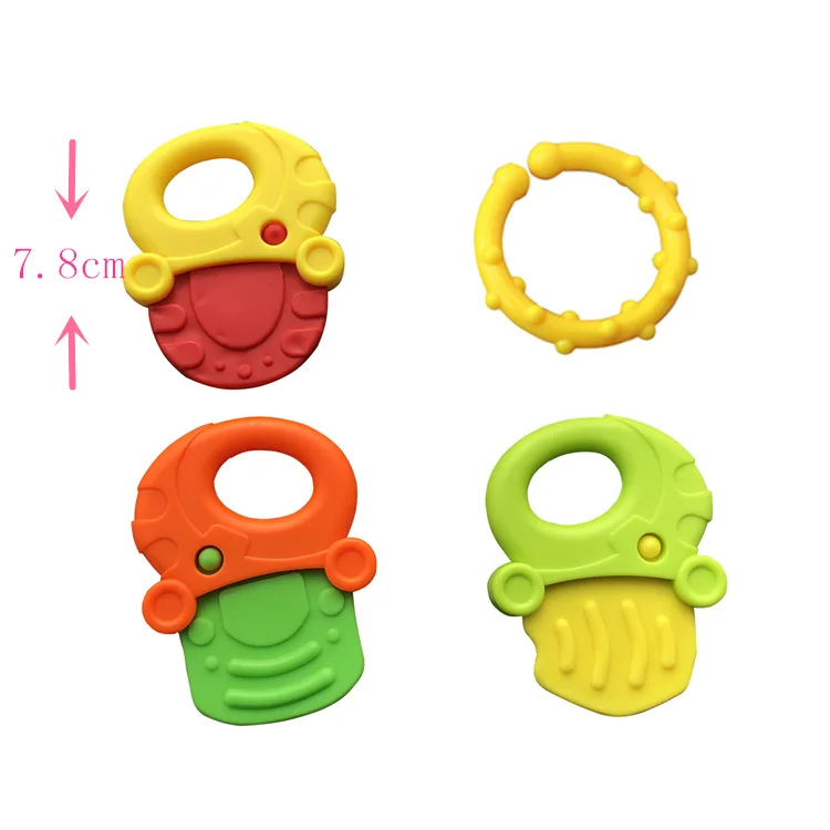 Silicone Teethers for Baby Things Newborn Chews Food Grade Teethers Training Bed Toy Baby fruit item Feeding Infant Rattle
