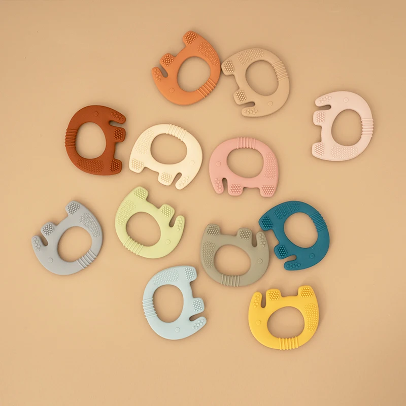 Cartoon Animal Baby Soft Silicone Teether BPA Free New Born Gift Food Grade Infant Chewing Nursing Teething Toys Babies Stuff
