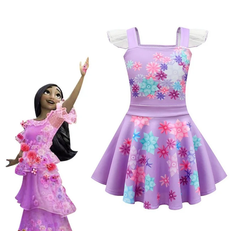 Summer Dress For Girls Mirabel Isabela Casual Dress Kids Clothes Princess Costume Vestidos