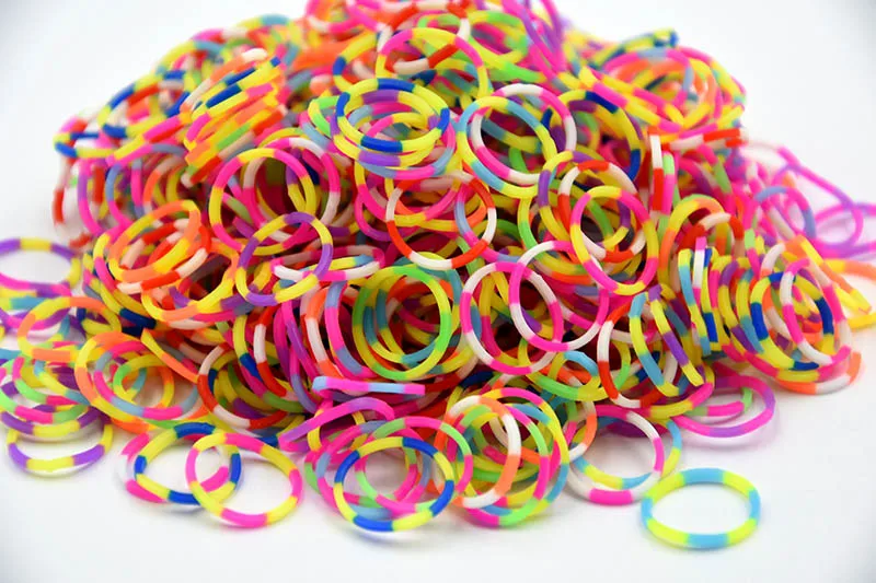 Refill Packing ! Pearl-colored Metallic Rubber Band Loom Bands Weave Bracelet DIY Arts & Crafts, Toys Accessories