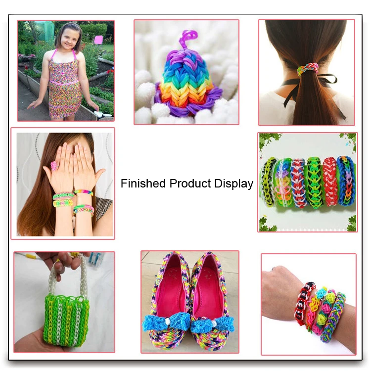 Refill Packing ! Pearl-colored Metallic Rubber Band Loom Bands Weave Bracelet DIY Arts & Crafts, Toys Accessories