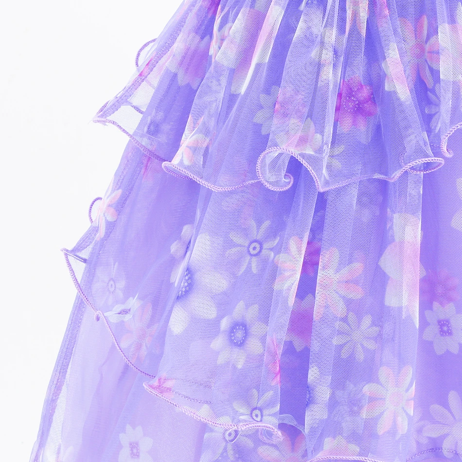 Encanto Costumes Cosplay Princess Dress Isabella Charm for Girls Carnival Christmas Birthday Party Mirabel Dress