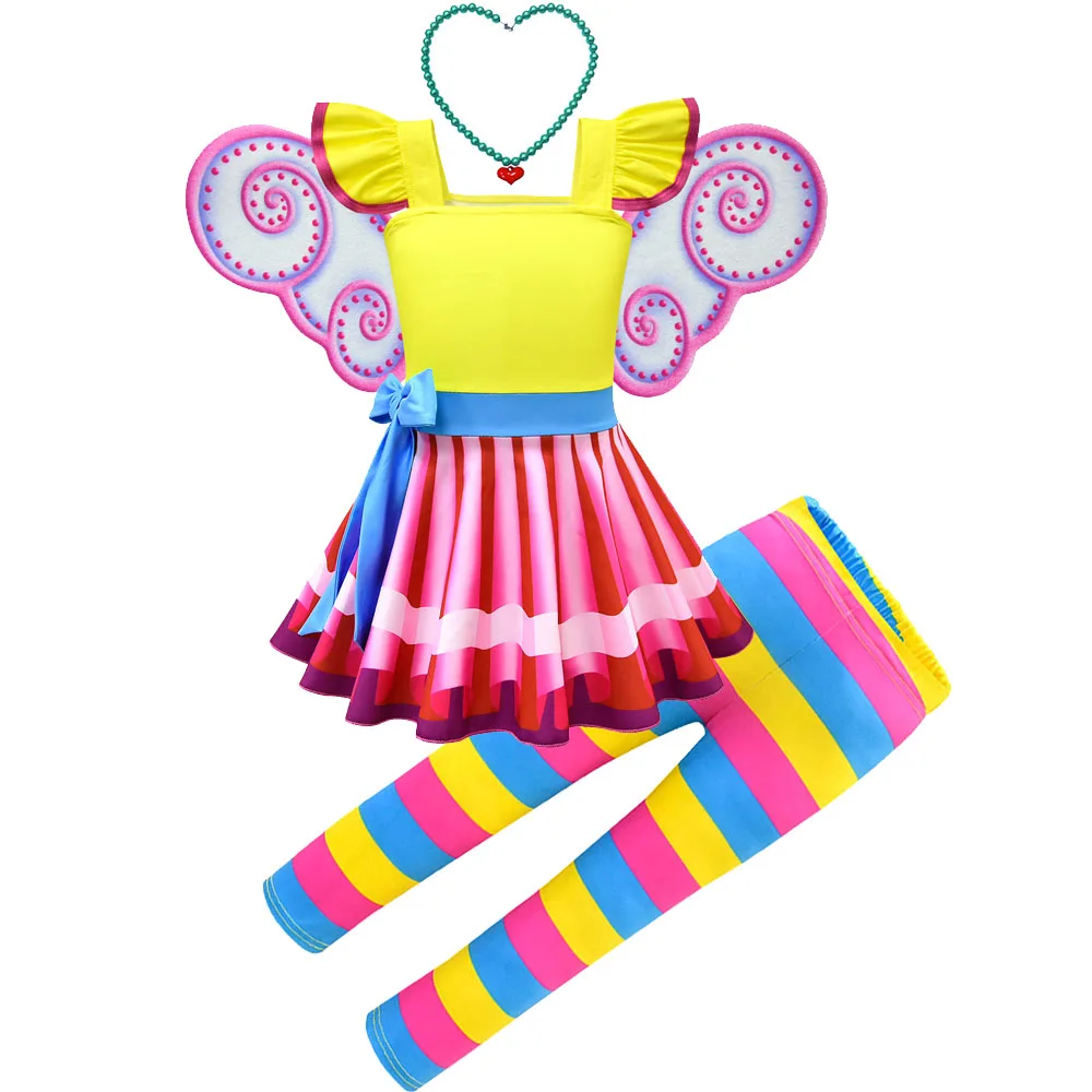 Fancy N-nancy Dresses Pants Sets Children Spring Girls Fancy N-nancy Carnival Cosplay Costume Mask Birthday Party Clothing