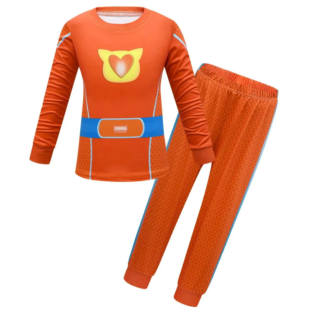 Halloween SuperKitties Game Cosplay Costume Super Kitties Anime Model Cos Clothes Sweatshirt Mask Kids Carnival Birthday Gift