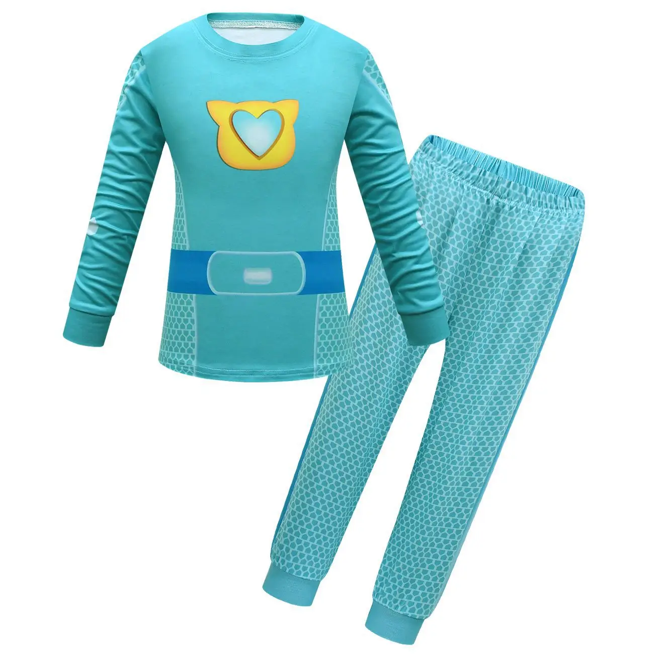 Halloween SuperKitties Game Cosplay Costume Super Kitties Anime Model Cos Clothes Sweatshirt Mask Kids Carnival Birthday Gift