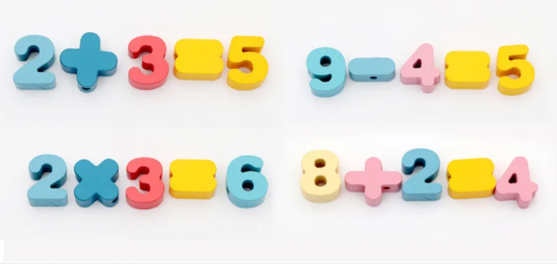 Kids Montessori Wooden Lacing Toy DIY Wooden Beads For Children Cartoon Animals Fruit Letter Digital Beads Threading Toys Gifts