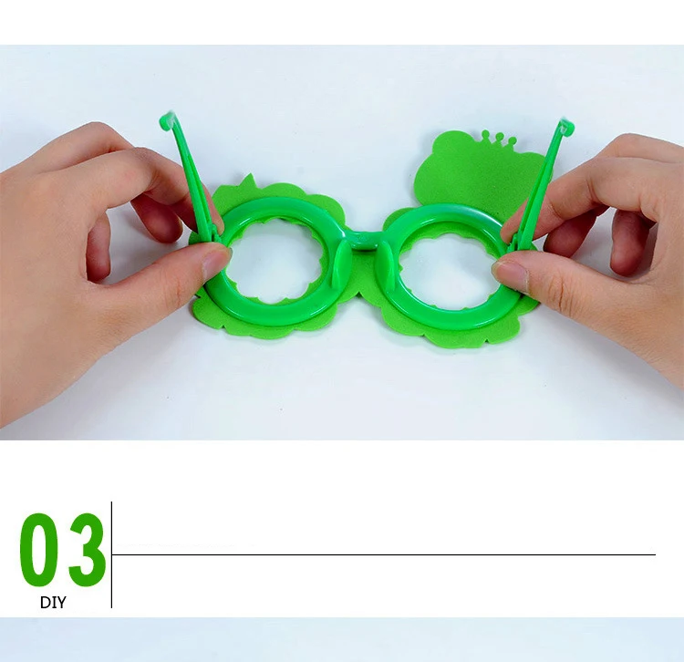 Children Kids DIY Eyeglasses Cute Cartoon Animal Eva Art Craft 5D Gem Diamond Eyeglasses Sticker Games Education Toys Gifts