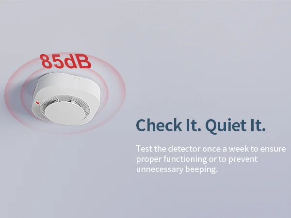 2/4/6/8/12 PCS Smoke Detector DC 3V Battery Powered Insect-proof Fire Smoke Alarm 10-Year Sensor Lifespan Home Security For Office Warehouse Garage Hallway