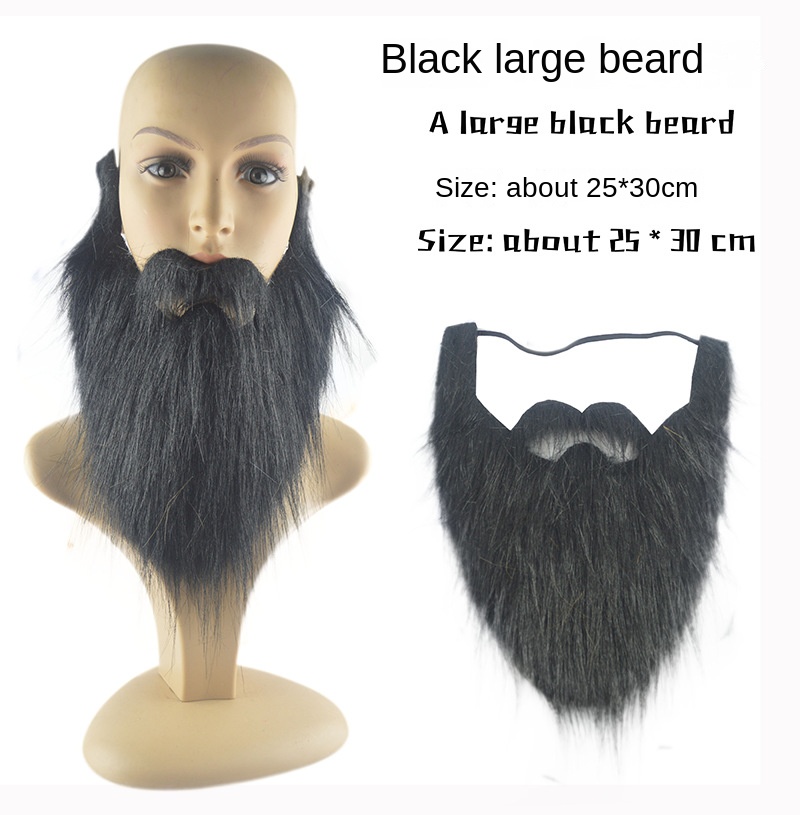 1pc DIY Fancy Dress Fake Beard Long Fluff Beards Cosplay Costume Props Santa Claus Beard Eyebrows Mustache Christmas Party Suppl