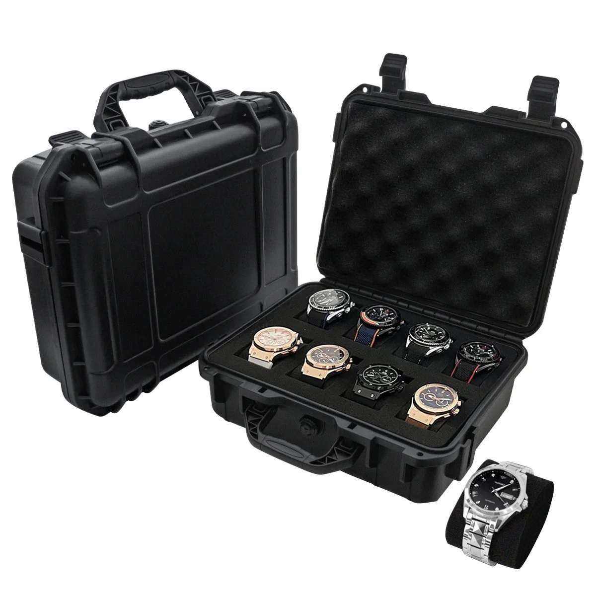 8/15 Slot Collection Watch Antique Protective Safety Box Thickened W/ Sponge Waterproof Moisture-proof Mildew-proof Portable Box