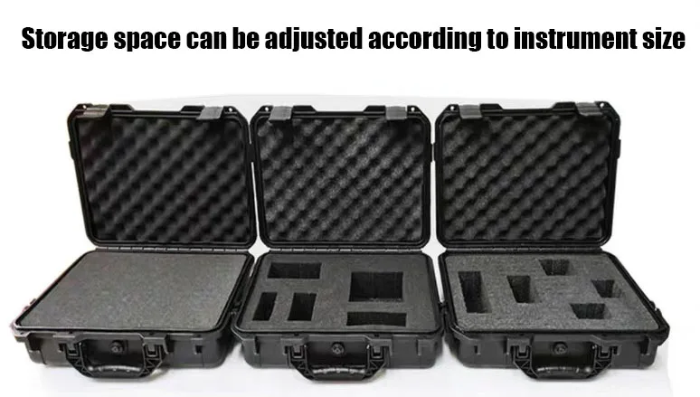 Large Tool Box ABS Waterproof Hard Carry Case Tool Box Pelican Hard Case Safety Instrument Tool Box on Wheels Tool Box Trolley