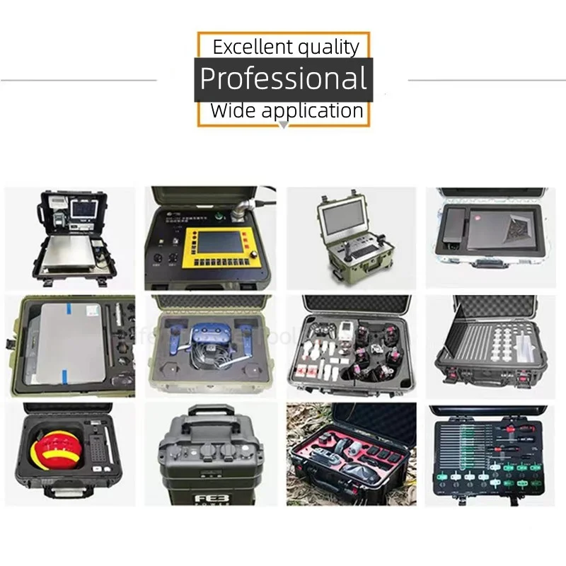 Large Tool Box ABS Waterproof Hard Carry Case Tool Box Pelican Hard Case Safety Instrument Tool Box on Wheels Tool Box Trolley
