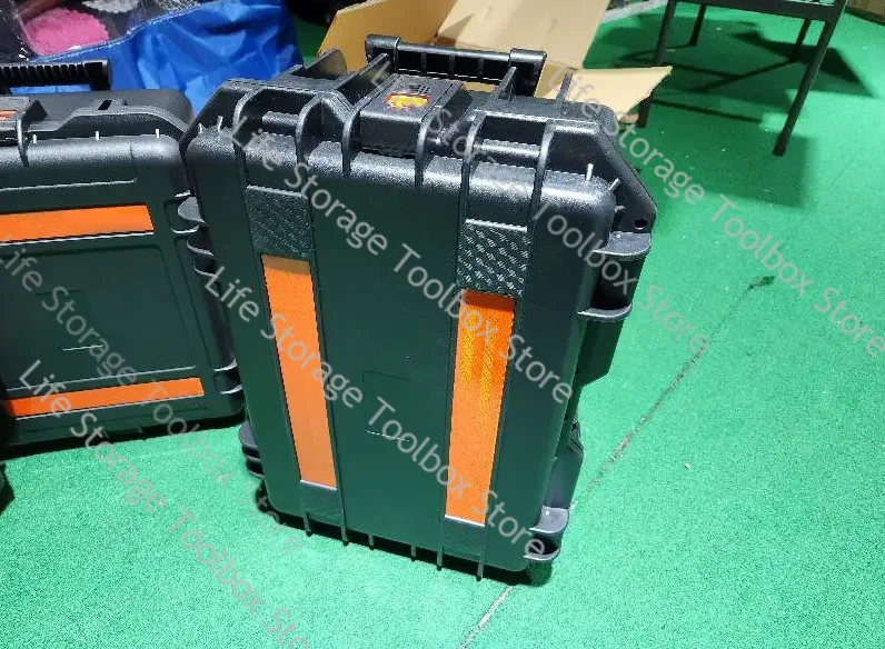 Large Tool Box ABS Waterproof Hard Carry Case Tool Box Pelican Hard Case Safety Instrument Tool Box on Wheels Tool Box Trolley