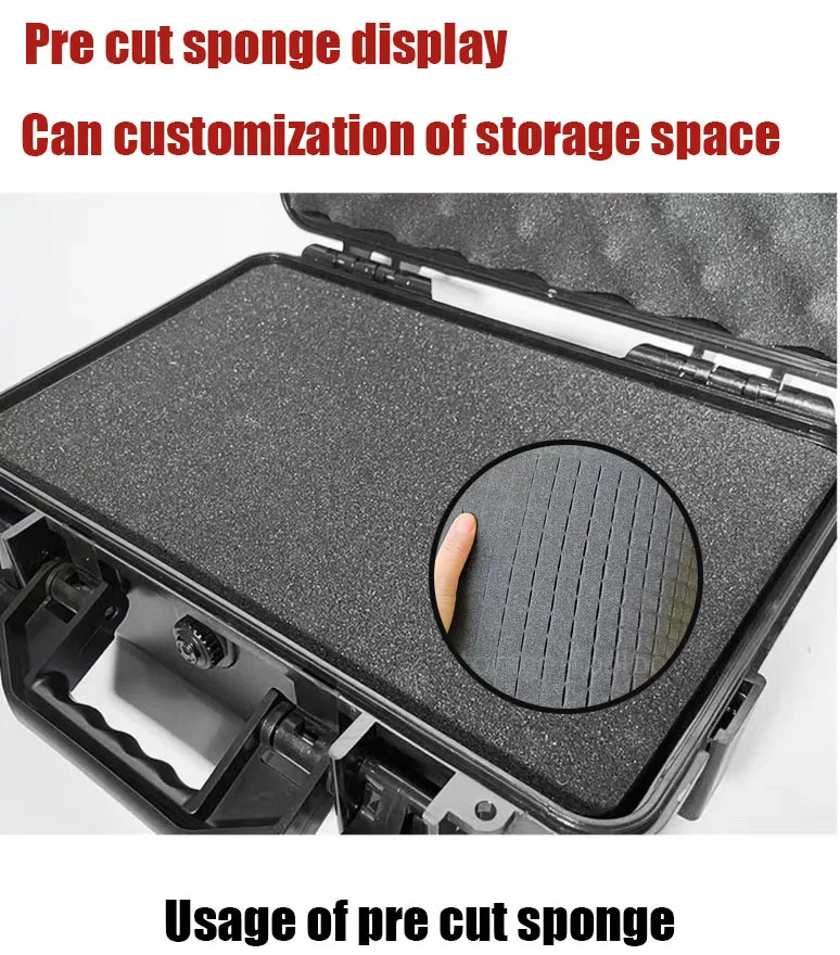 Large Tool Box ABS Waterproof Hard Carry Case Tool Box Pelican Hard Case Safety Instrument Tool Box on Wheels Tool Box Trolley