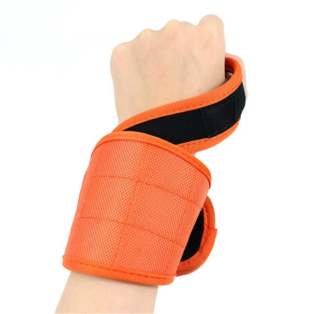 Magnetic Wristband with Strong Magnets Holds Magnetic Bracelet Screw Nails Drill Bit Tool Storage Holder Wrist for Electrician