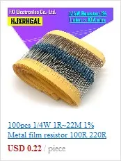 50W 100W Aluminum Power Metal Shell Case Wirewound Resistor 0.01R ~ 100K 1 6 8 10 20 200 500 1K 10K ohm resistance RX24 ibuw