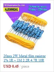 50W 100W Aluminum Power Metal Shell Case Wirewound Resistor 0.01R ~ 100K 1 6 8 10 20 200 500 1K 10K ohm resistance RX24 ibuw