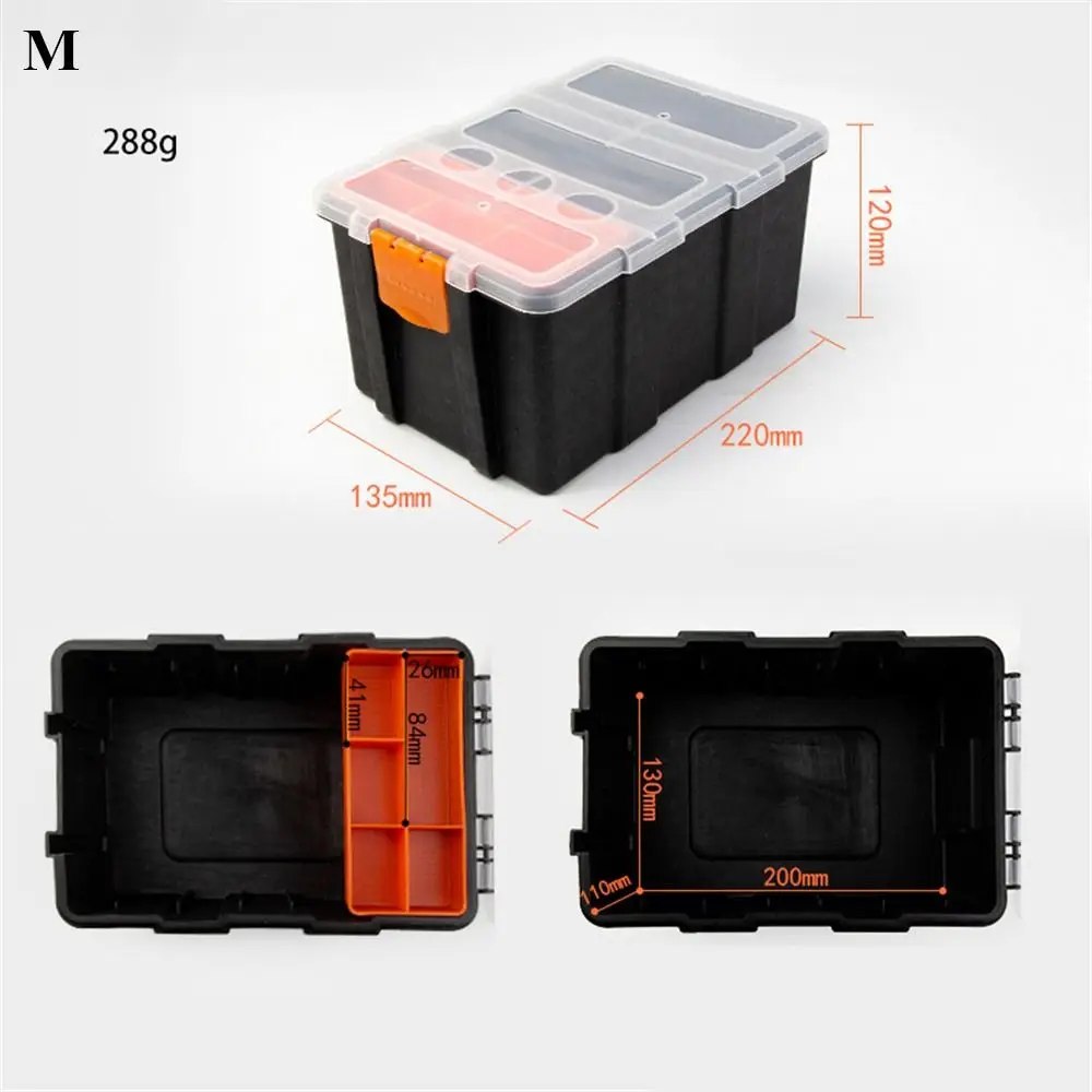 Multi-Grid Portable Plastic Parts Toolbox Combination Screw Storage Box Metal Parts Hardware Tool Screwdriver Repair Tool Box