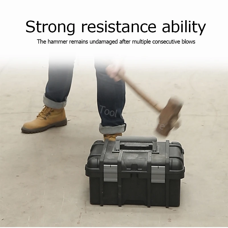 Multiple Specifications Toolbox Removable Tray Tools Storage Box with Handle Portable Stackable Tool Box Tool Bucket Organizer