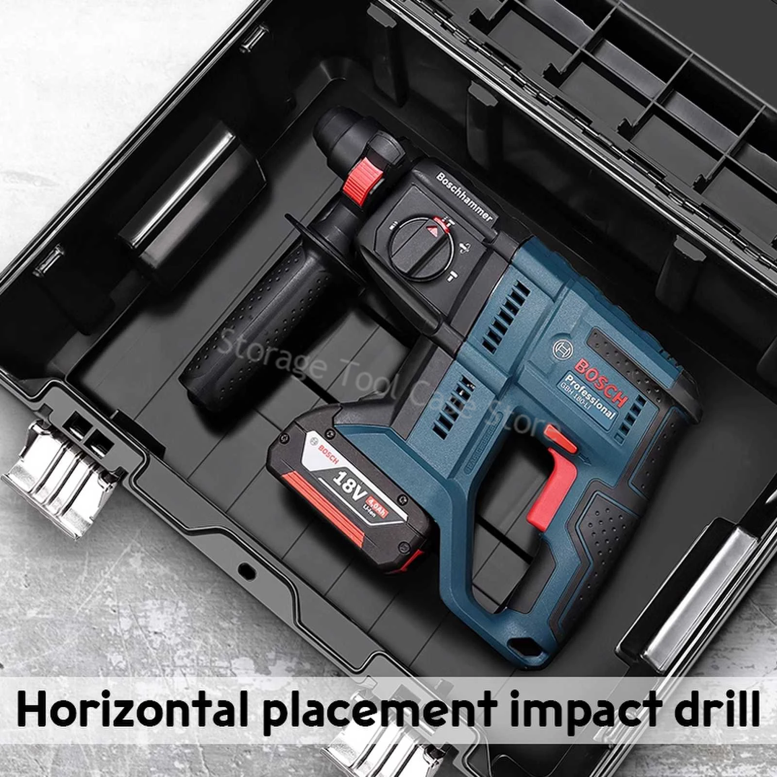 Multiple Specifications Toolbox Removable Tray Tools Storage Box with Handle Portable Stackable Tool Box Tool Bucket Organizer
