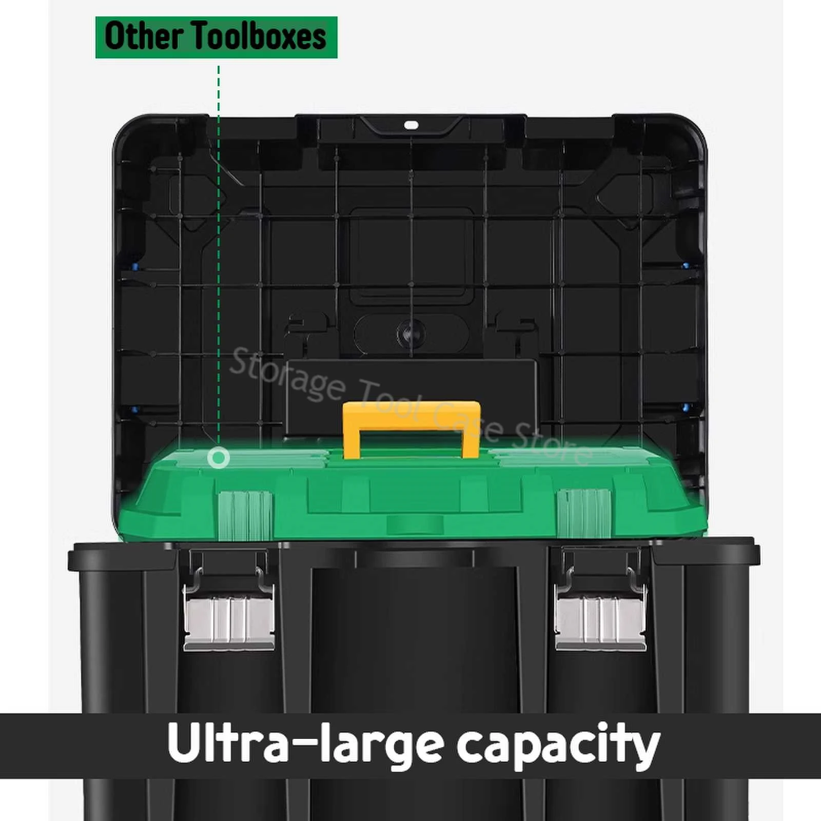 Multiple Specifications Toolbox Removable Tray Tools Storage Box with Handle Portable Stackable Tool Box Tool Bucket Organizer