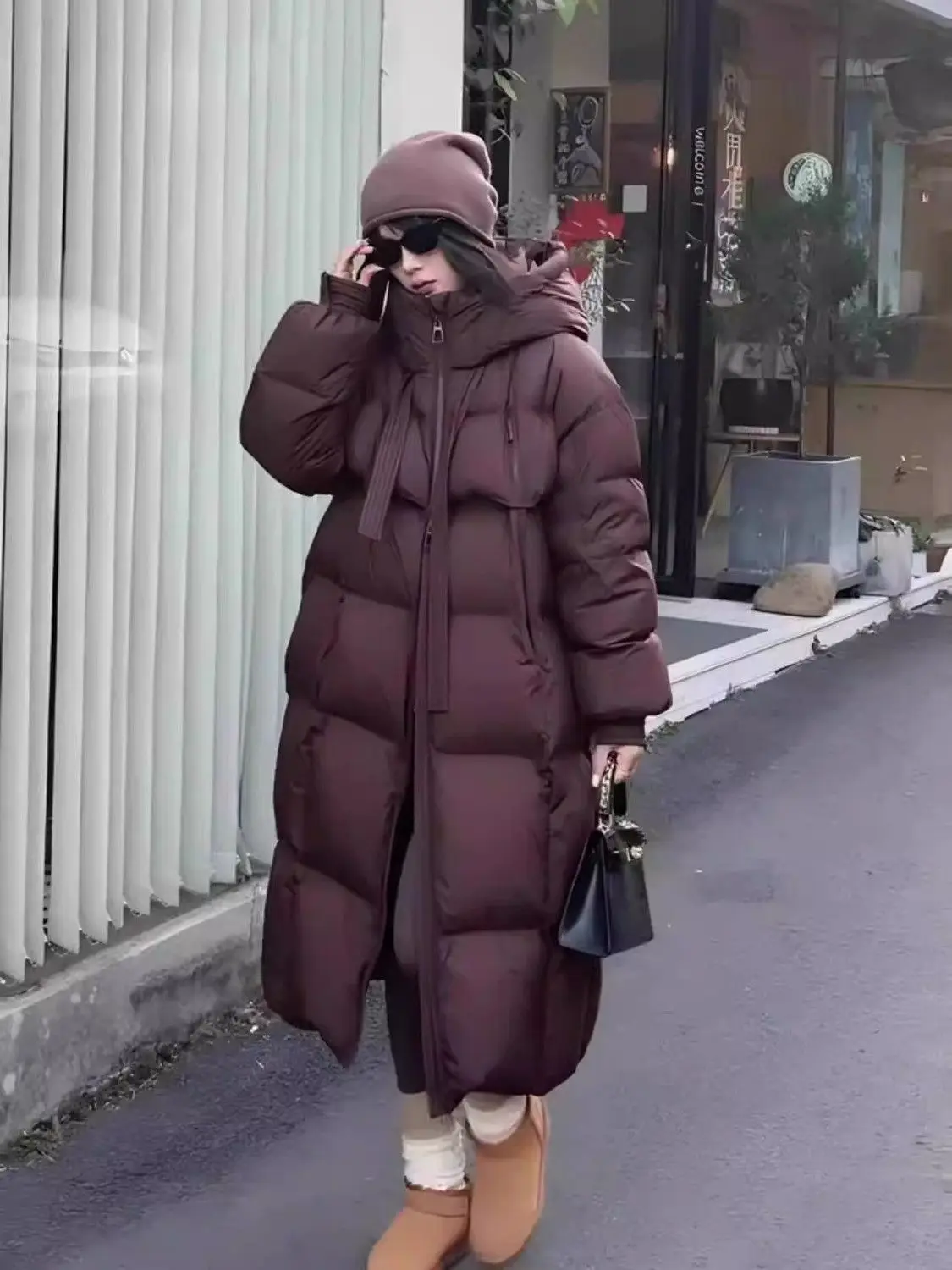 2026 New Winter Cotton Jacket Women's Long Coat Korean Edition Loose Thick Fashion Hooded Jackets Female Warm Parker Overcoat