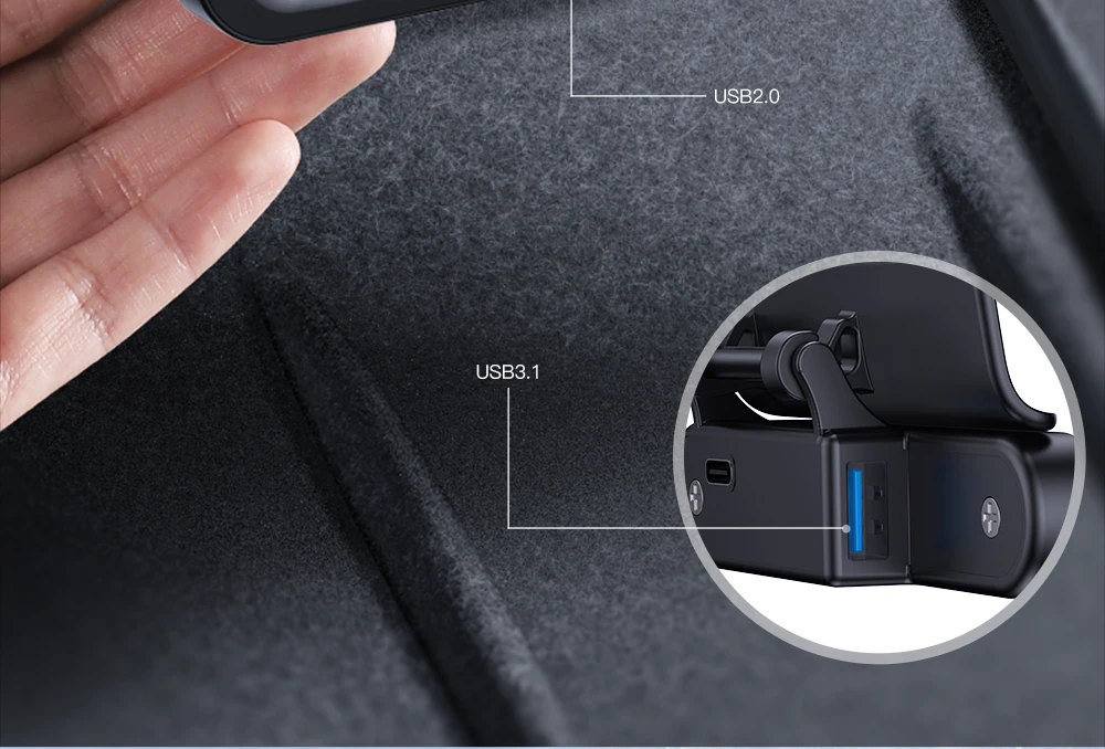YZ For Tesla Model 3 Highland Model Y 2024 Expansion Dock Central Control Charging Shunt USB HUB Accessories Quick Charger