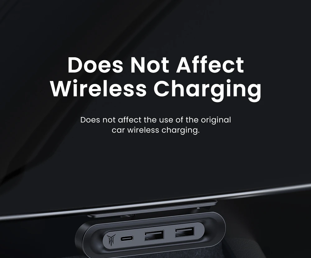 YZ For Tesla Model 3 Highland Model Y 2024 Expansion Dock Central Control Charging Shunt USB HUB Accessories Quick Charger