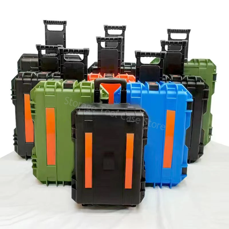 Large Tool Box with Wheels Hard Case Box Large Portable Tool Box Trolley Wheeled Safety Instrument Tool Storage Box Tool Case